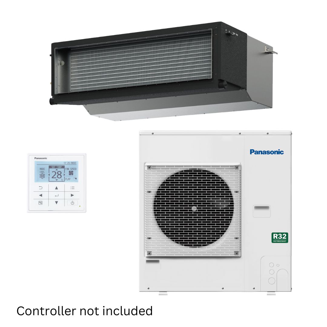 WA: Panasonic NX High Static Compact Ducted R32 10kW 1 Ph Set