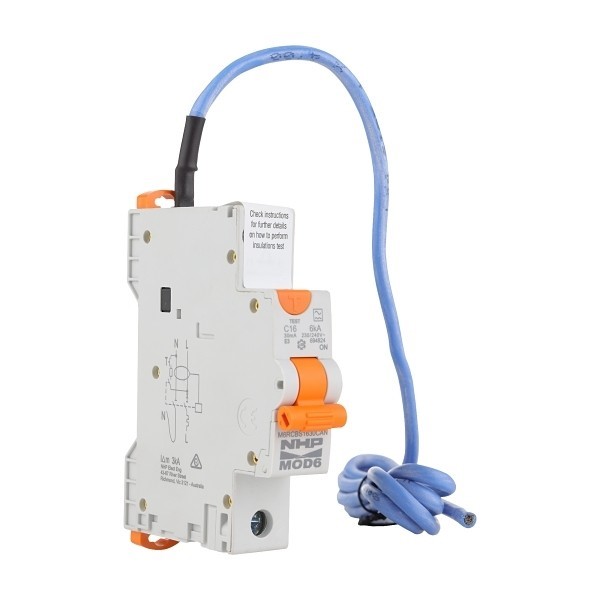 NHP RCBO 6kA 30mA 16a