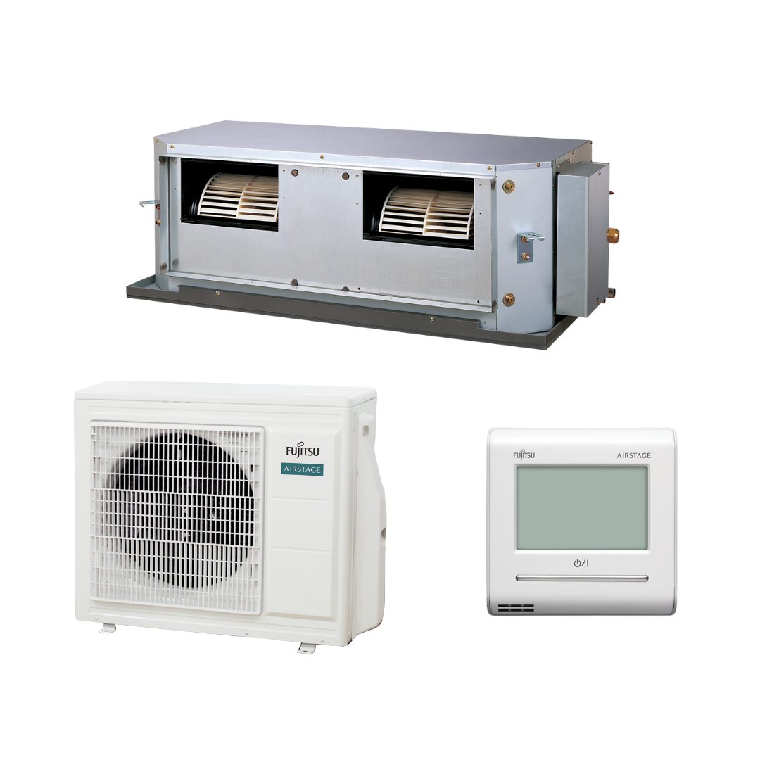 Fujitsu High Static Inv Ducted R32 7.1kW 1 Ph Set
