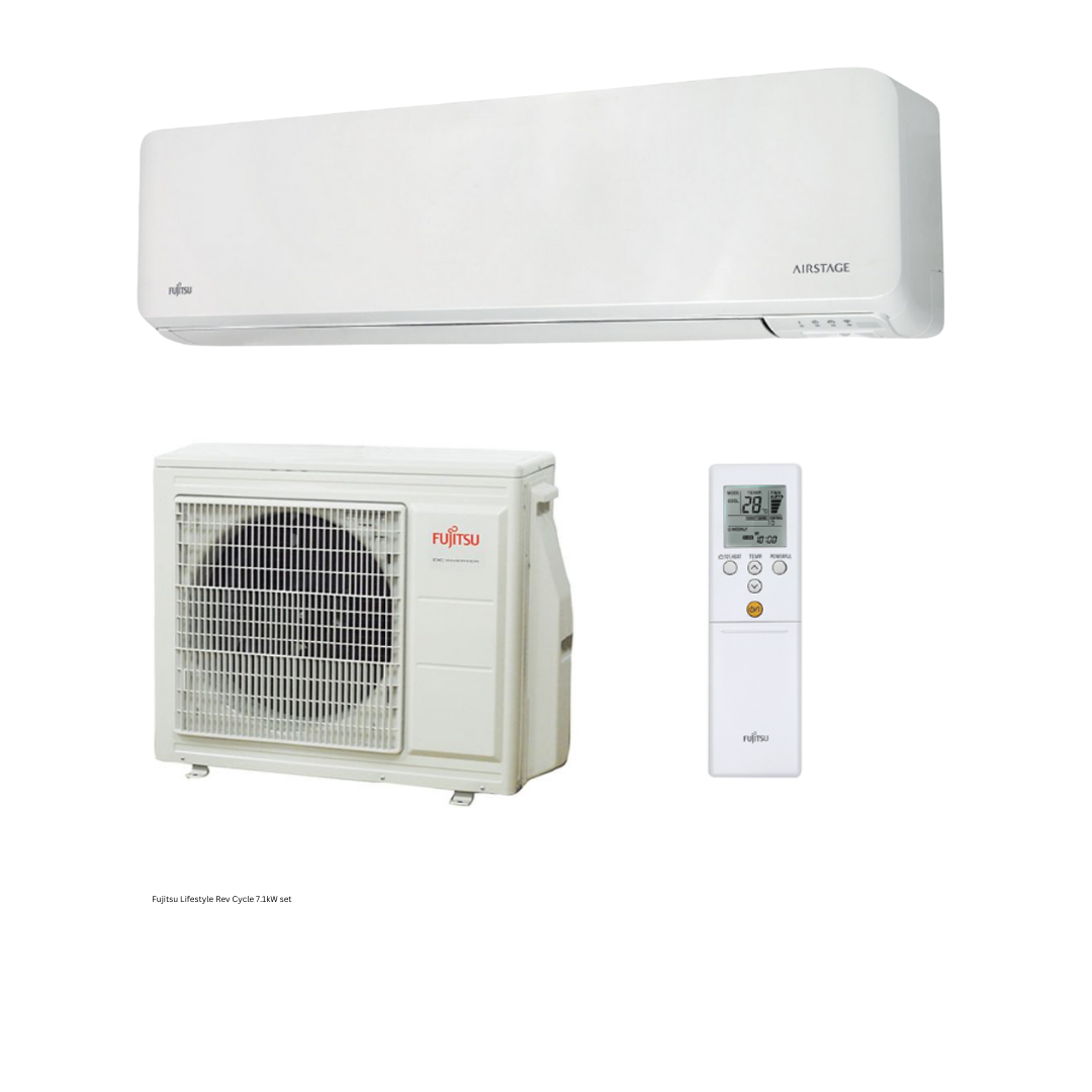 Fujitsu Lifestyle Range Rev Cycle R32 7.1kW Set