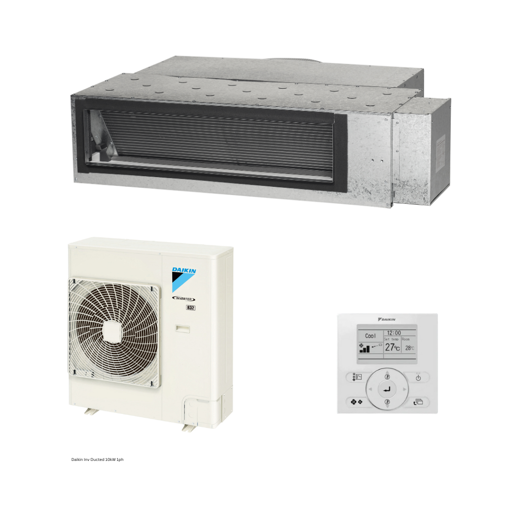 Daikin Inverter Ducted R32 10kW 1 Ph Set