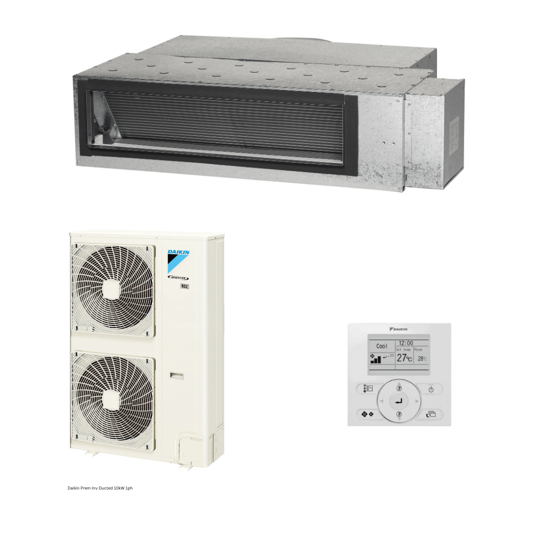 Daikin Premium Inv Ducted R32 10kW 1 Ph Set