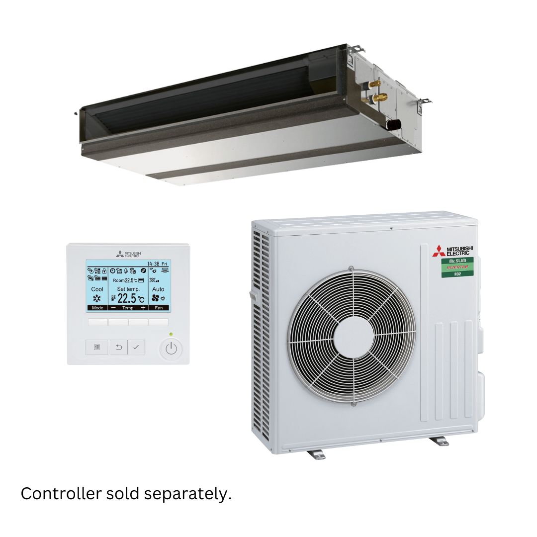 Mitsubishi Electric Mr Slim PEAD-M Inverter Low ProfileDucted R32 6kW 1 Ph Set