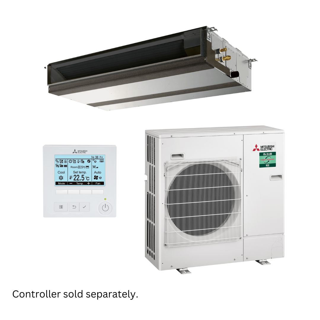 Mitsubishi Electric Mr Slim PEAD-M Power Inverter Low Profile Ducted R32 7.1kW 1 Ph Set