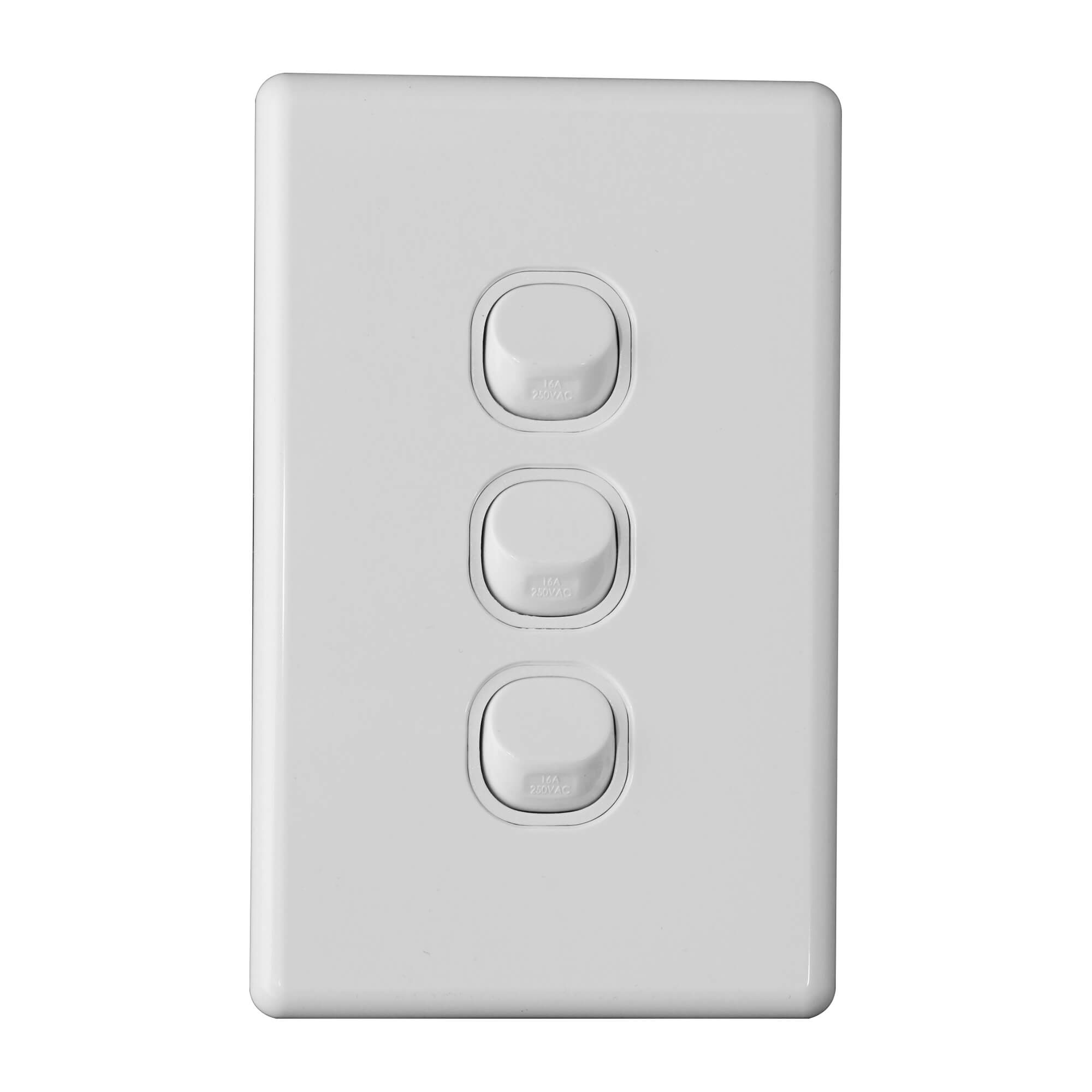 Tesla 3 Gang Switch Vertical