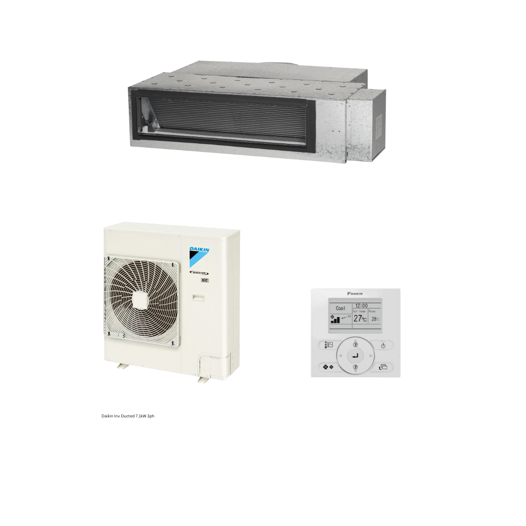 Daikin Inverter Ducted R32 7.1kW 3 Ph Set