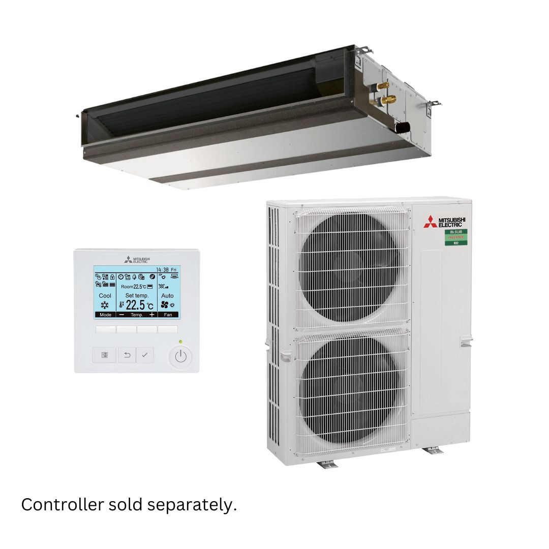 Mitsubishi Electric Mr Slim PEAD-M Power Inverter Low Profile Ducted R32 14kW 3 Ph Set
