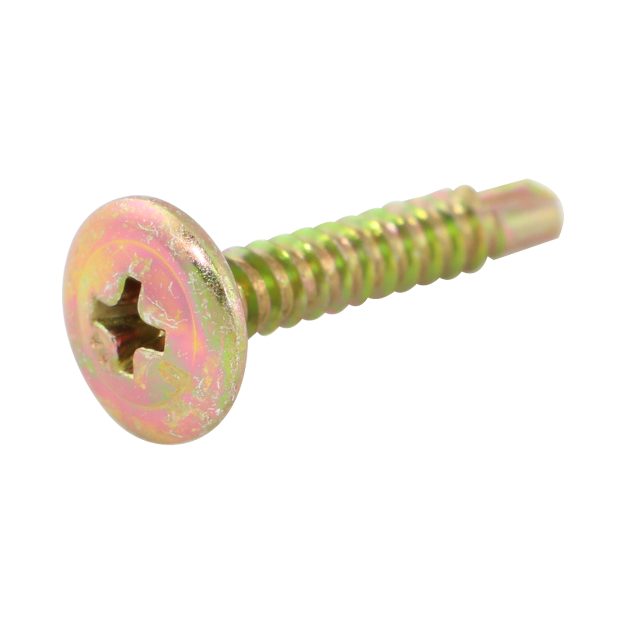Macsim Button Head Self Drill Screws, Galv 8-18x12 (Pack 500)