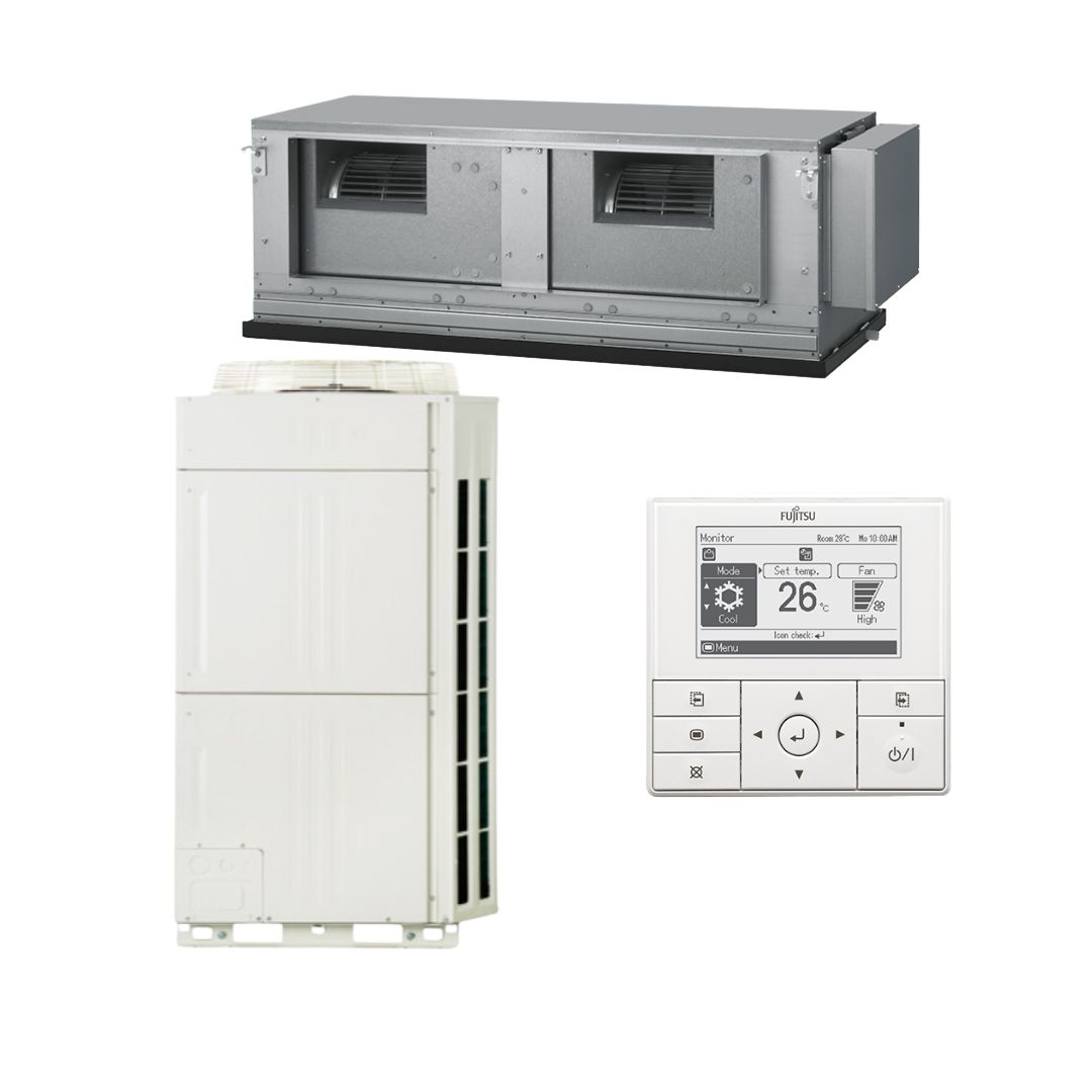 Fujitsu High Static Inv Ducted R32 25kW 3 Ph Set