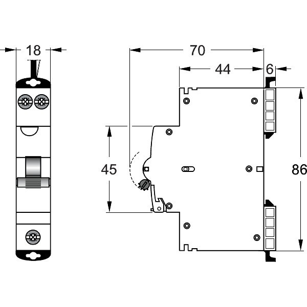 NHP RCBO 6kA 30mA 16a
