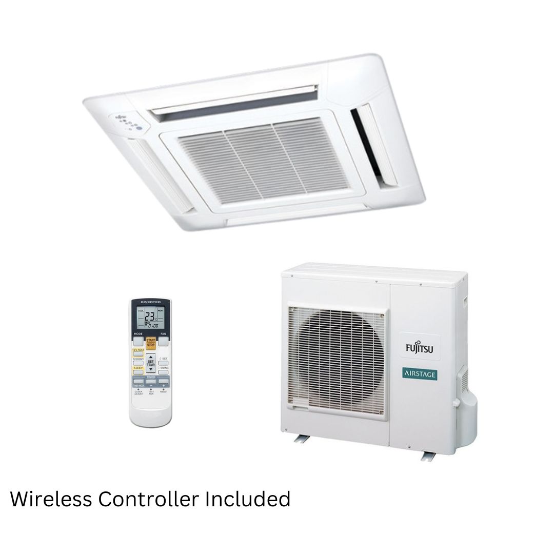 Fujitsu 4-Way Flow Compact Cassette R410a 7.1kW Wireless Set