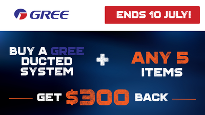 $300 Cashback on Complete GREE Ducted System Purchases