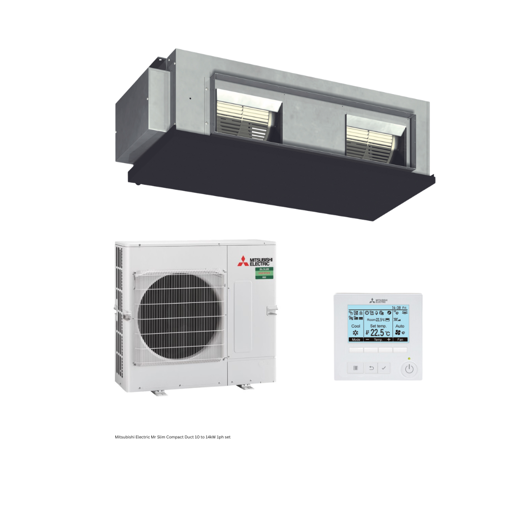Mitsubishi Electric Mr Slim (Compact) R32 14kW 1 Ph Set