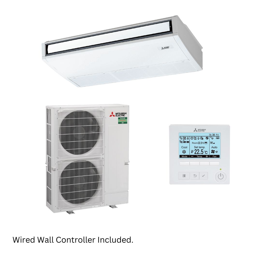 Mitsubishi Electric Mr Slim PCA-M Power Inverter Ceiling Suspended R32 10kW 3 Ph Set