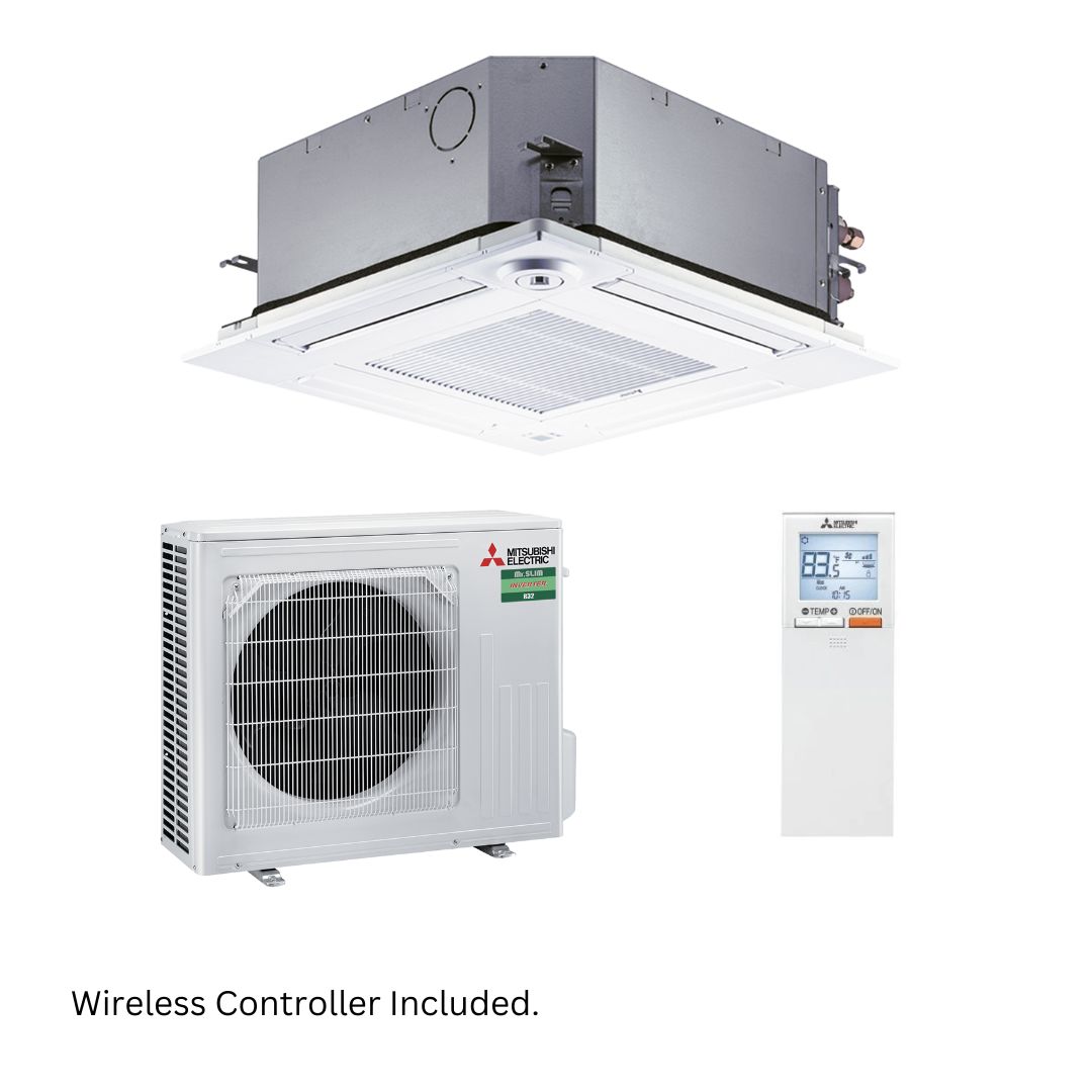 Mitsubishi Electric Mr Slim SLZ-M Inverter Ceiling Cassette R32 5kW Wireless Set