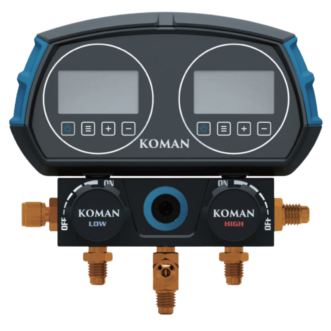Koman 2-Valve Digital Manifold Gauge