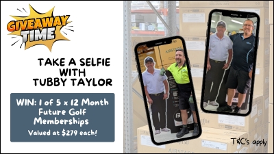 Take a Selfie with Tubby Taylor to WIN