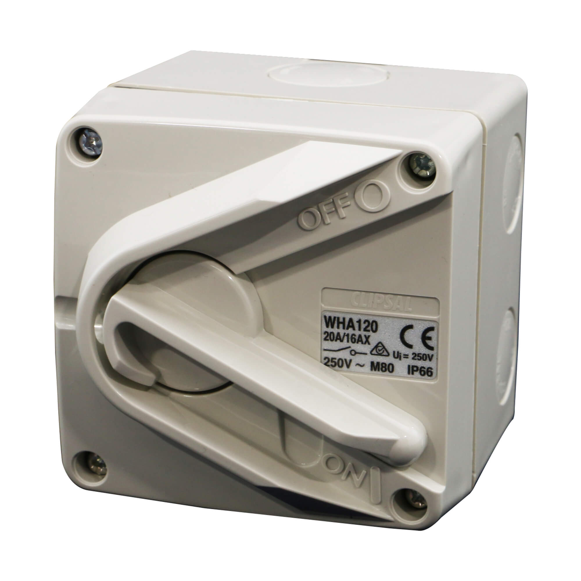 Isolator IP66 1P 35a 250 V WHA Series R/G