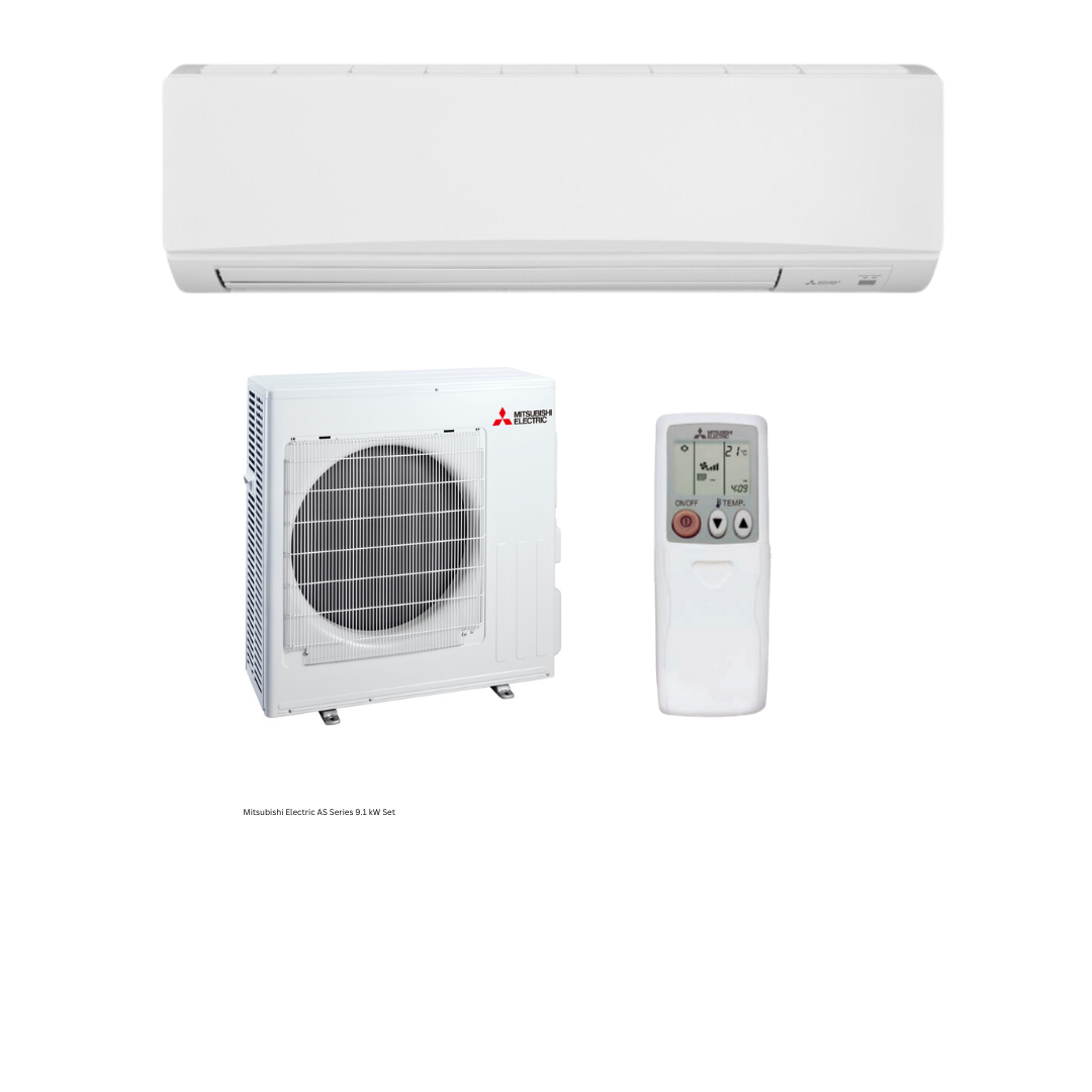 Mitsubishi Electric AS Series R32 9.1kW Set