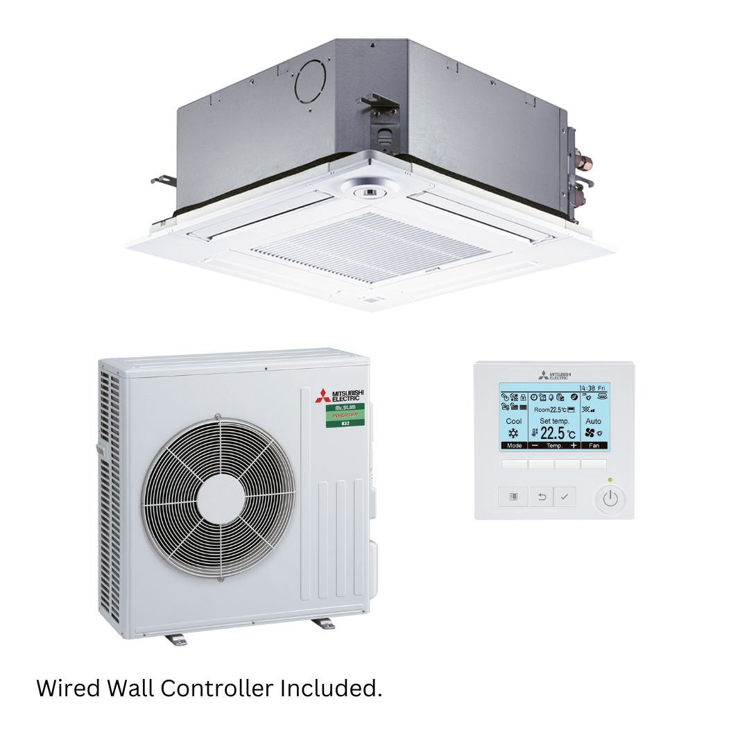 Mitsubishi Electric Mr Slim PLA-M Inverter Ceiling Cassette R32 7.1kW Wired Set