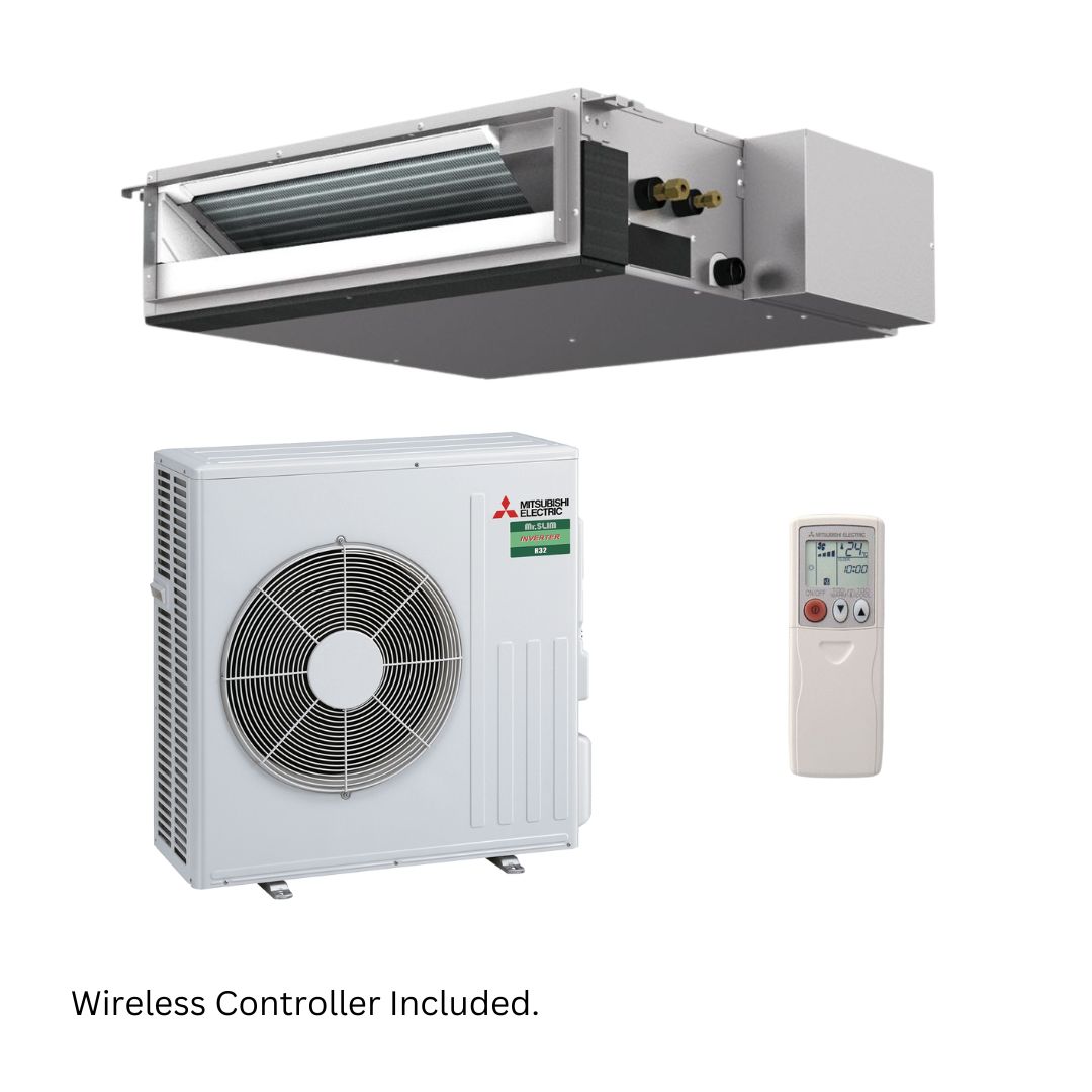 Mitsubishi Electric Mr Slim SEZ-M Inverter Bulkhead Ducted R32 5kW Wireless Set