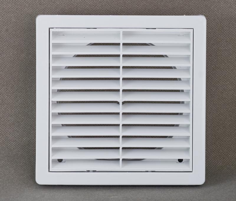 Plastic Weatherproof Louvre Grille Fixed 100mm