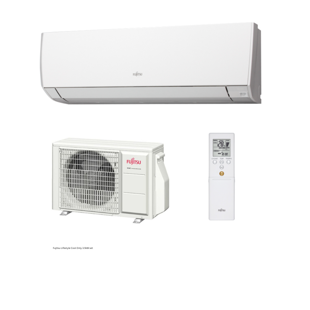 Fujitsu Lifestyle Range Cool Only R32 3.5kW Set