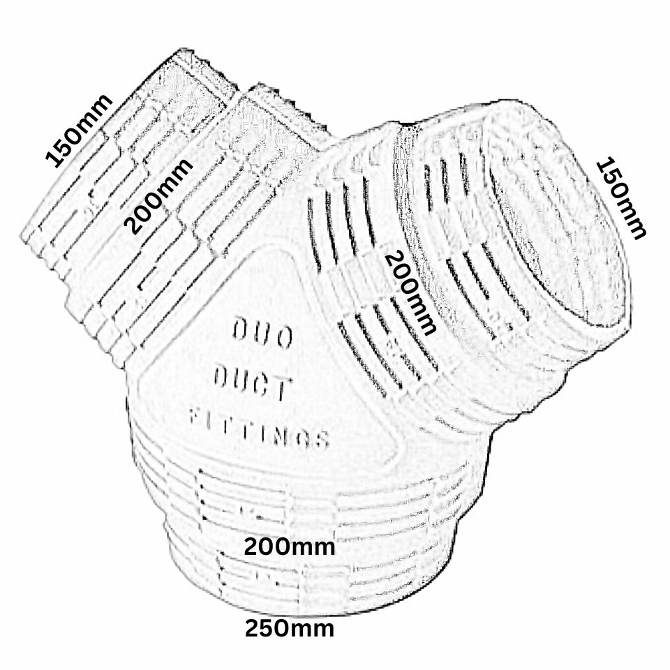 Duct Y-Piece (1088, 1086, 1066, 888, 886, 866)