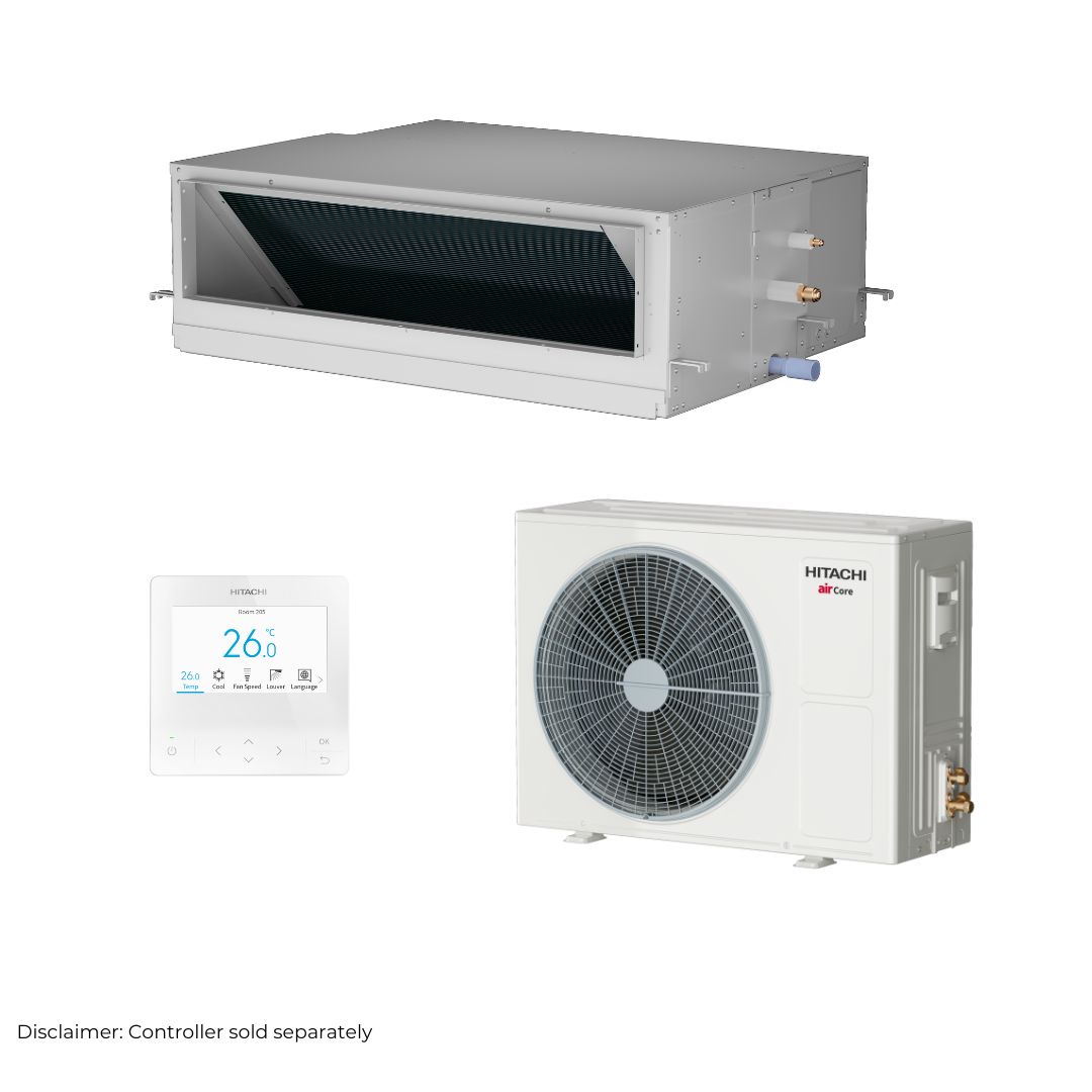 Hitachi airCore 700 High Static Ducted R32 7.2kW 1 Ph Set
