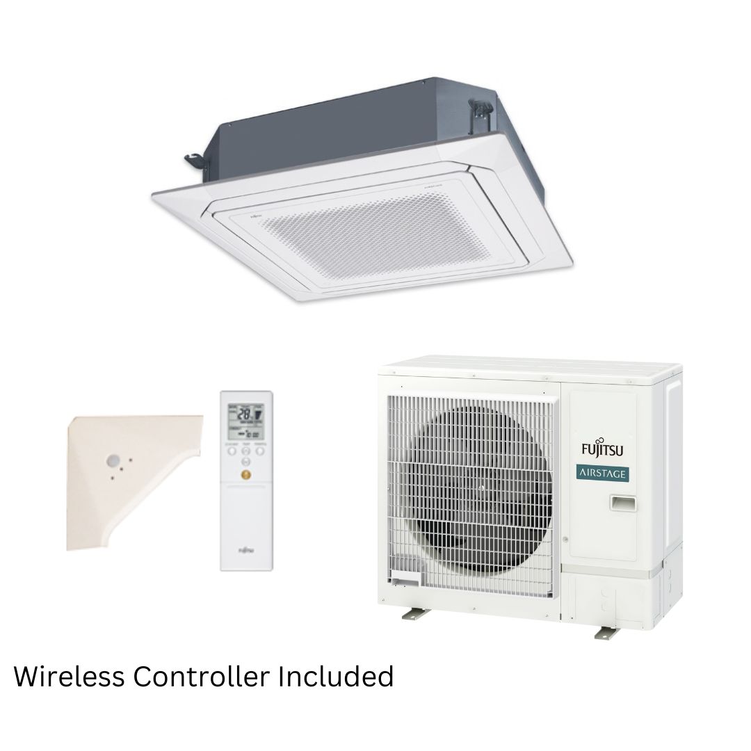 Fujitsu Circular Flow Cassette R32 10.0kW 1 Ph Wireless Set