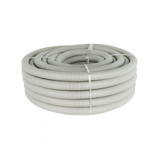 Tesla Medium Duty Grey Corrugated Conduit  - 25mm x 25m