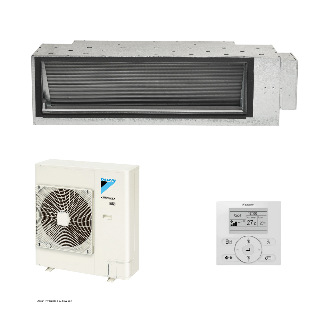 Daikin Inverter Ducted R32 12.5kW 1 Ph Set