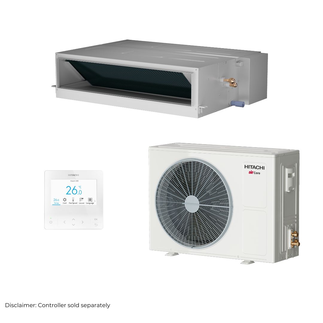 Hitachi airCore 700 Mid-Static Ducted R32 7.2kW 1 Ph Set