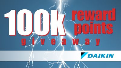 Daikin 100k Rewards Points Giveaway